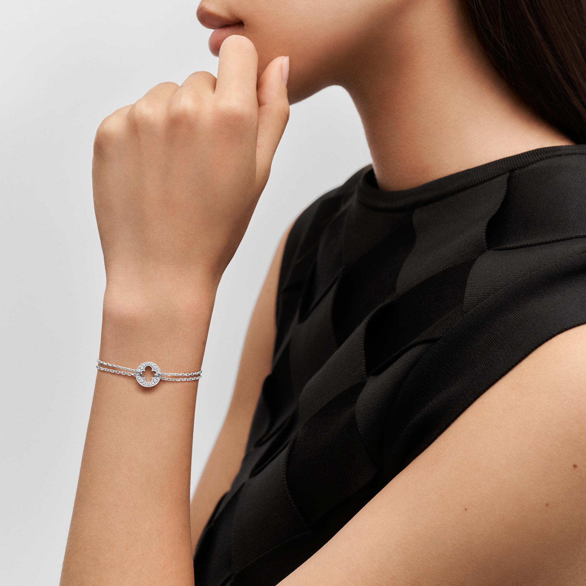 ブレスレット チェーン アンプラント（ホワイトゴールド×ダイヤモンド